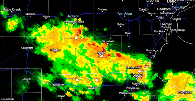 KDTX Composite Reflectivity, June 25 2013 8:24pm