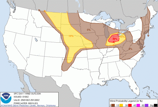 SPC Wind Outlook June 24 2013 9pm EDT