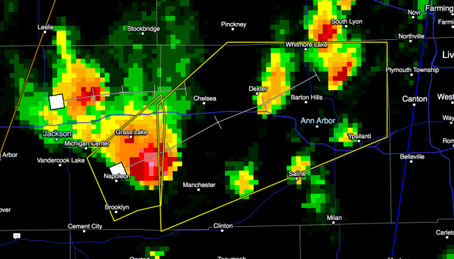 KDTX Composite Reflectivity 4:26pm July 27 2013