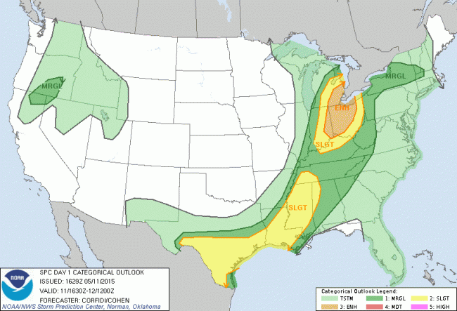 Day 1 Categorical Outlook May 11